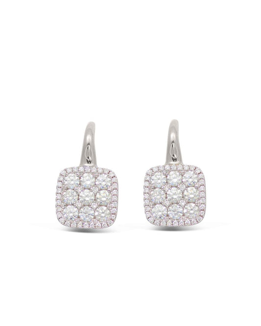 Frederic Sage 14K White Gold Diamond Earrings