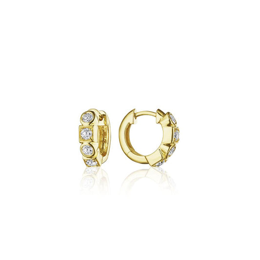 Penny Preville 18K Yellow Gold Diamond Earrings