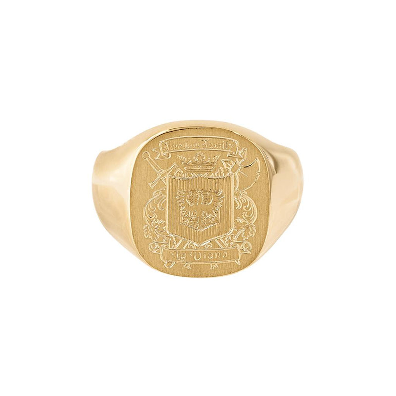 LaViano Fashion 18K Yellow Gold Gents Ring