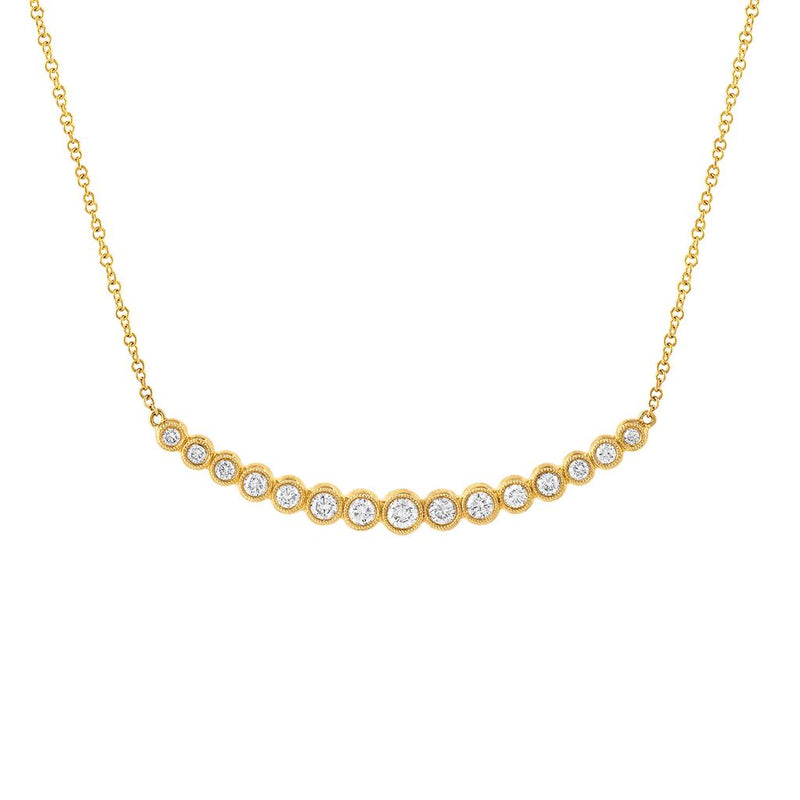 LaViano Fashion 14K Yellow Gold Diamond Necklace