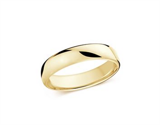 LaViano Fashion 18K Yellow Gold Wedding Band 5MM Size 10