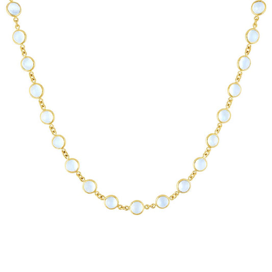 Mazza 14K Yellow Gold Moonstone Necklace