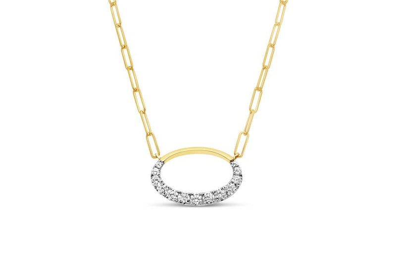 Frederic Sage 14K Yellow Gold Diamond Necklace