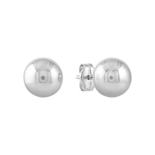 LaViano Fashion 14K White Gold Earrings 7MM