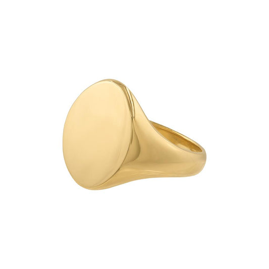 LaViano Fashion 18K Yellow Gold Signet Ring