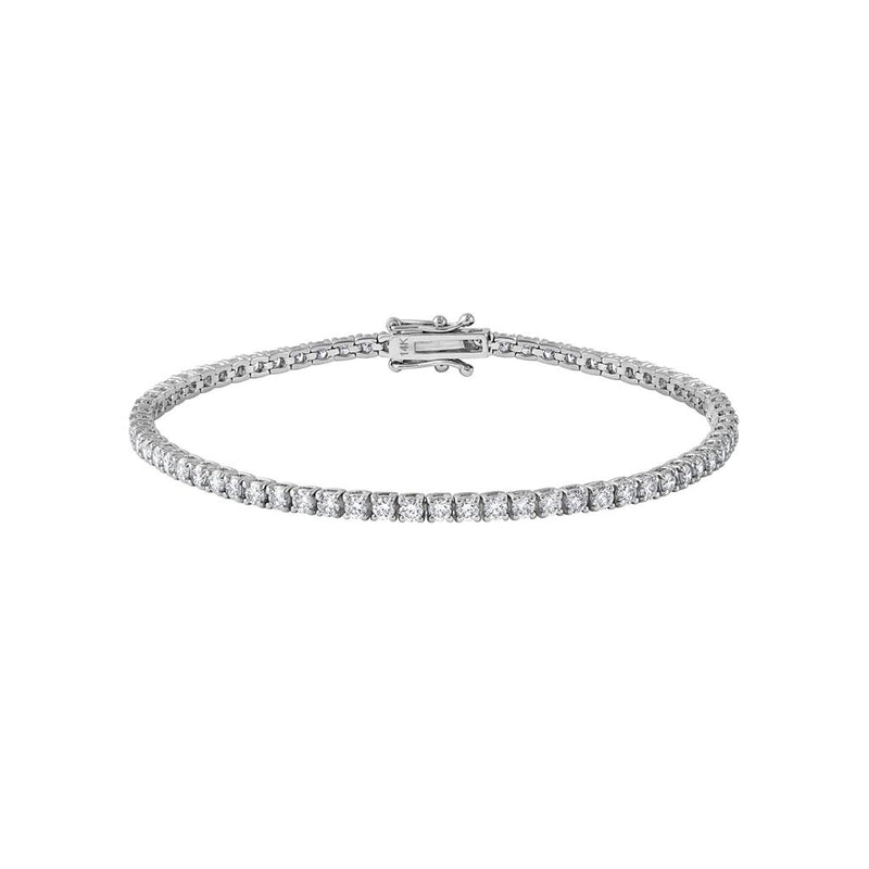 LaViano Fashion 14K White Gold Diamond Bracelet