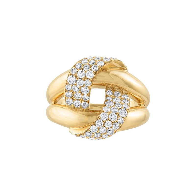 LaViano Fashion 18K Yellow Gold Diamond Ring