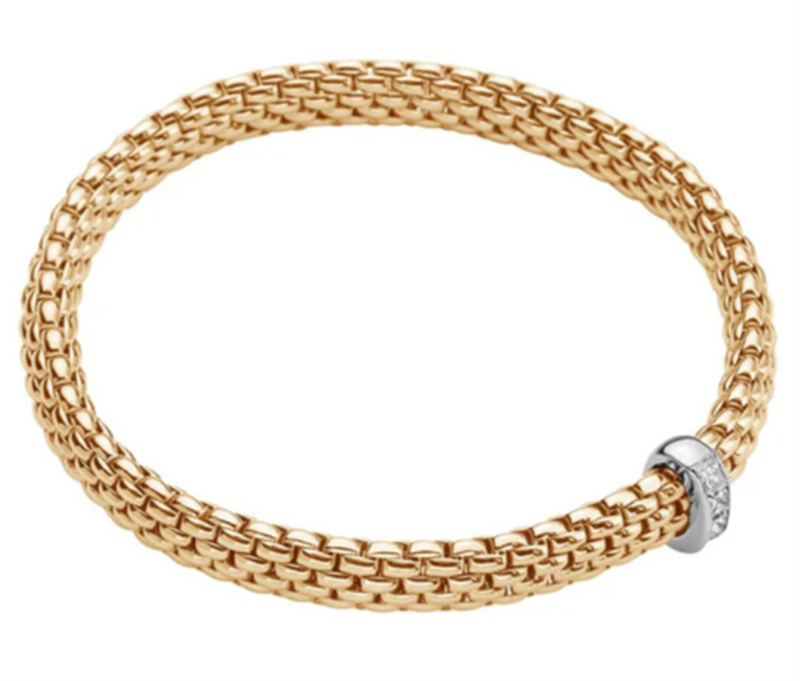 FOPE 18K Two Tone Diamond Bracelet Diamonds