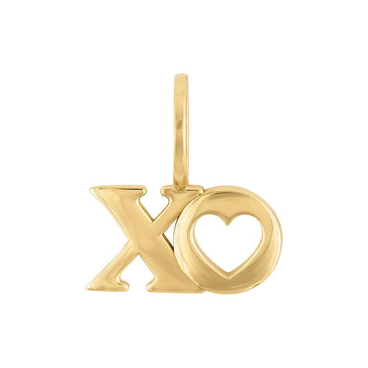 LaViano Fashion 14K Yellow Gold XO Charm