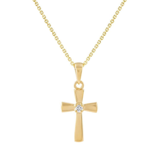 LaViano Fashion 14K Yellow Gold Cross