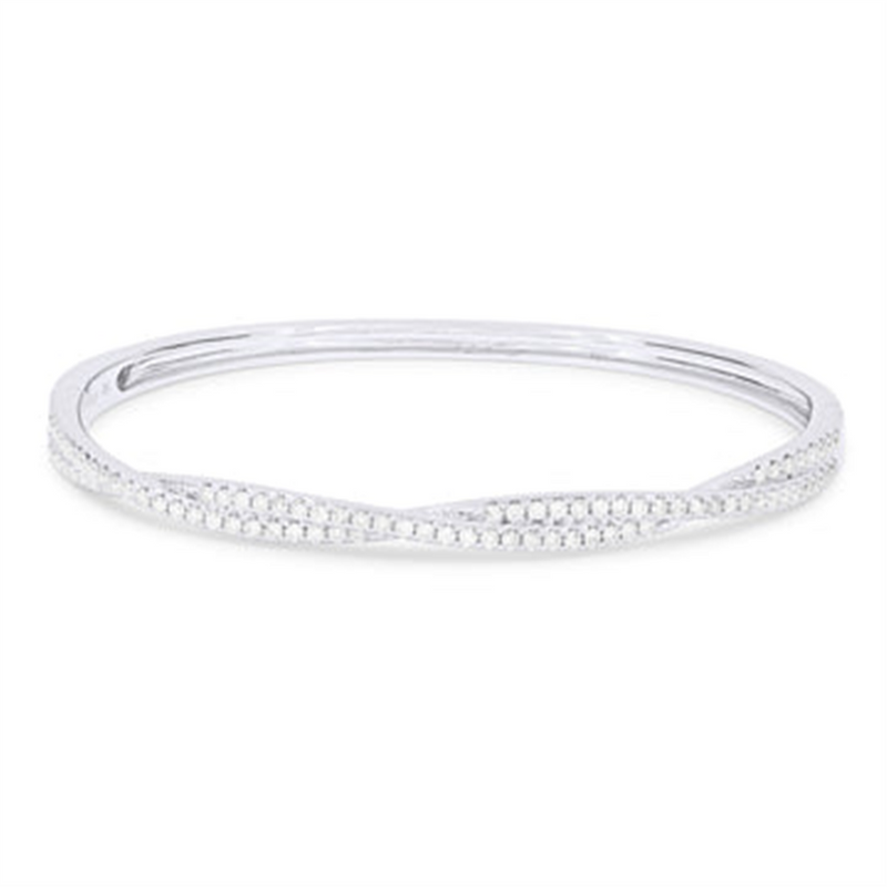 LaViano Fashion 14K White Gold Diamond Bracelet