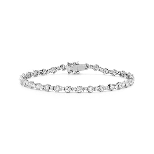 LaViano Fashion 14K White Gold Diamond Bracelet