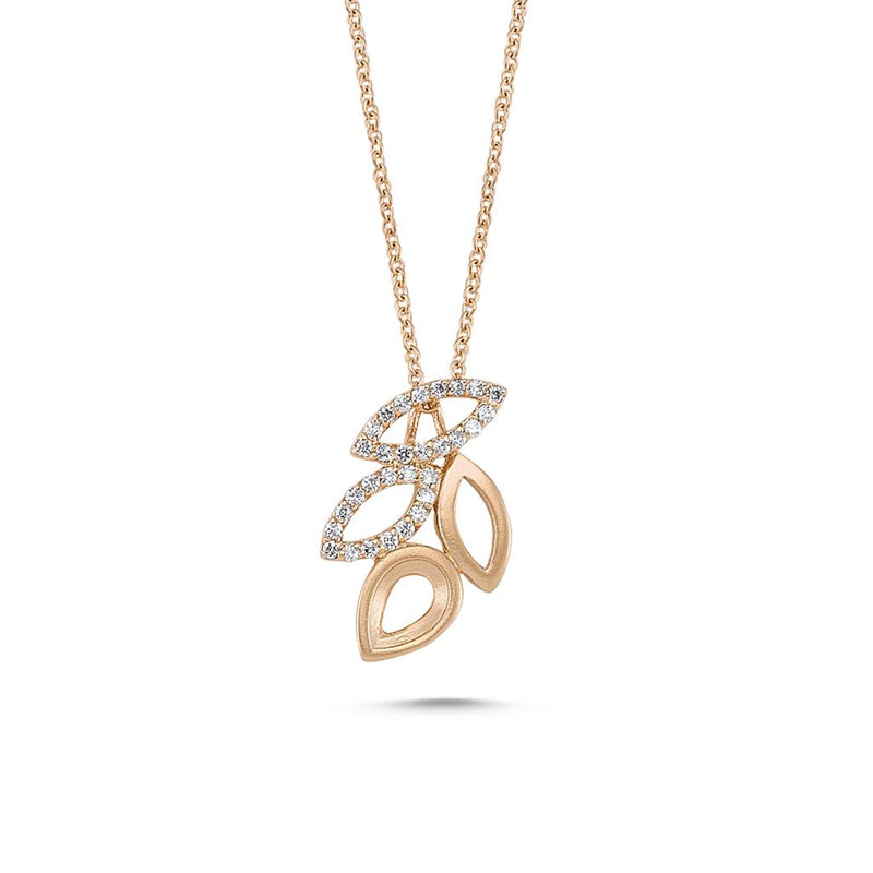 LaViano Fashion 14K Rose Gold Diamond Pendant