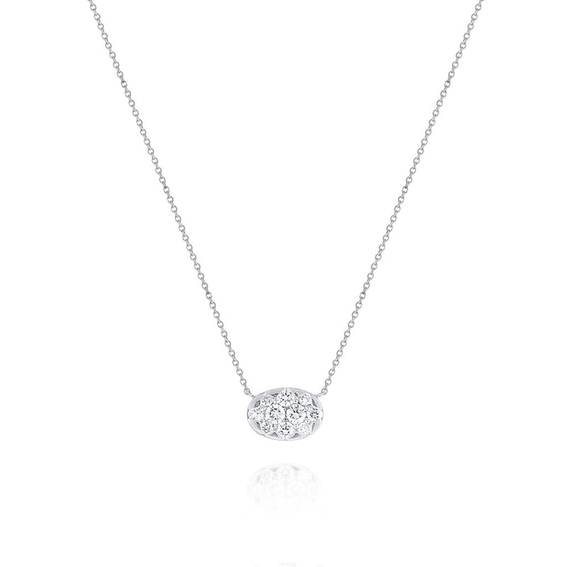 KC Designs 14K White Gold Diamond Necklace