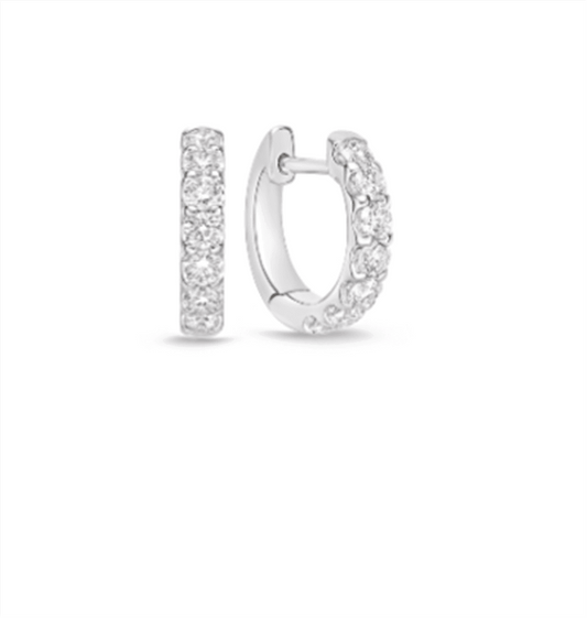 LaViano Fashion 14K White Gold Diamond Earrings
