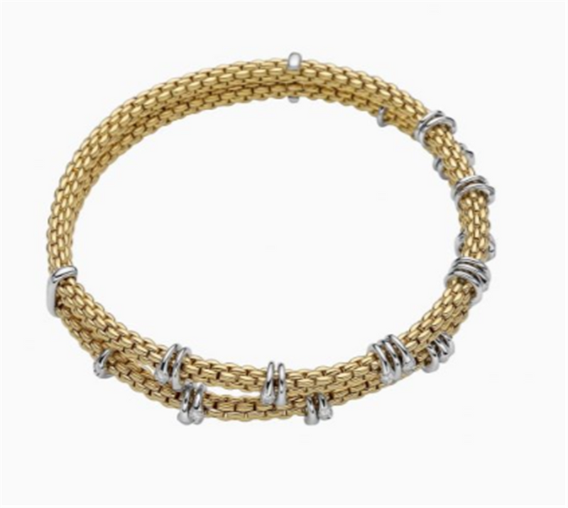 FOPE 18K White Gold Flex It Bracelet