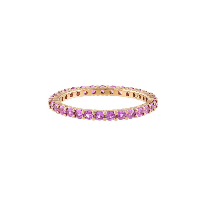PeJay Creations 18K Rose Gold Pink Sapphire Band 31