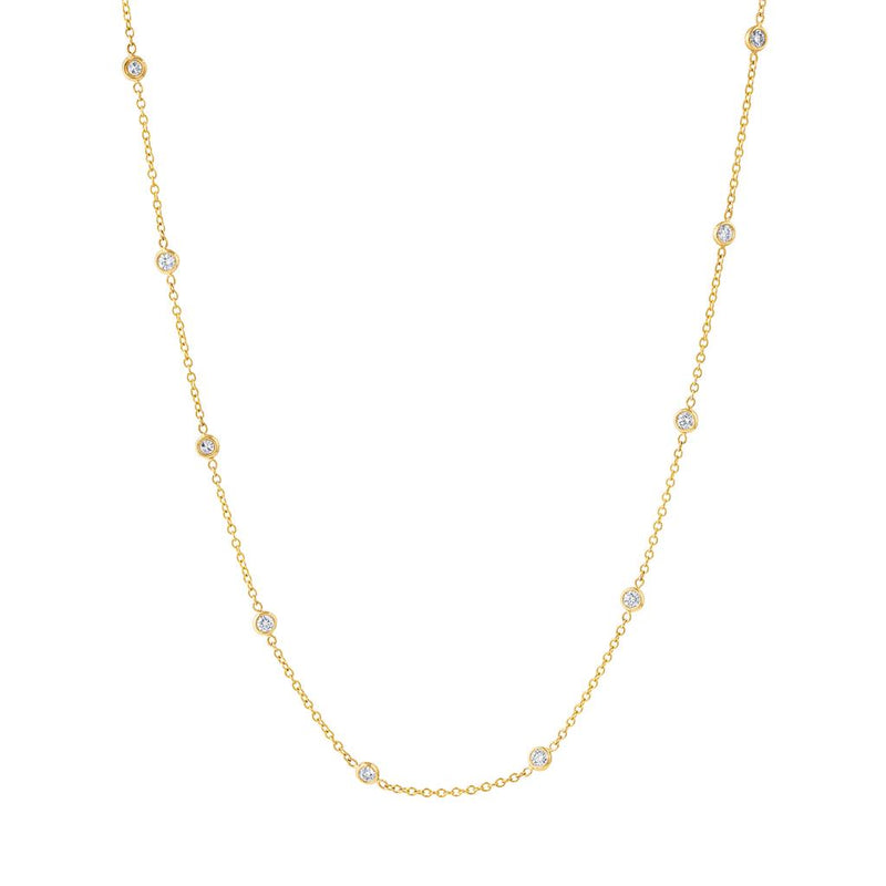 LaViano Fashion 18K Yellow Gold Diamond Necklace