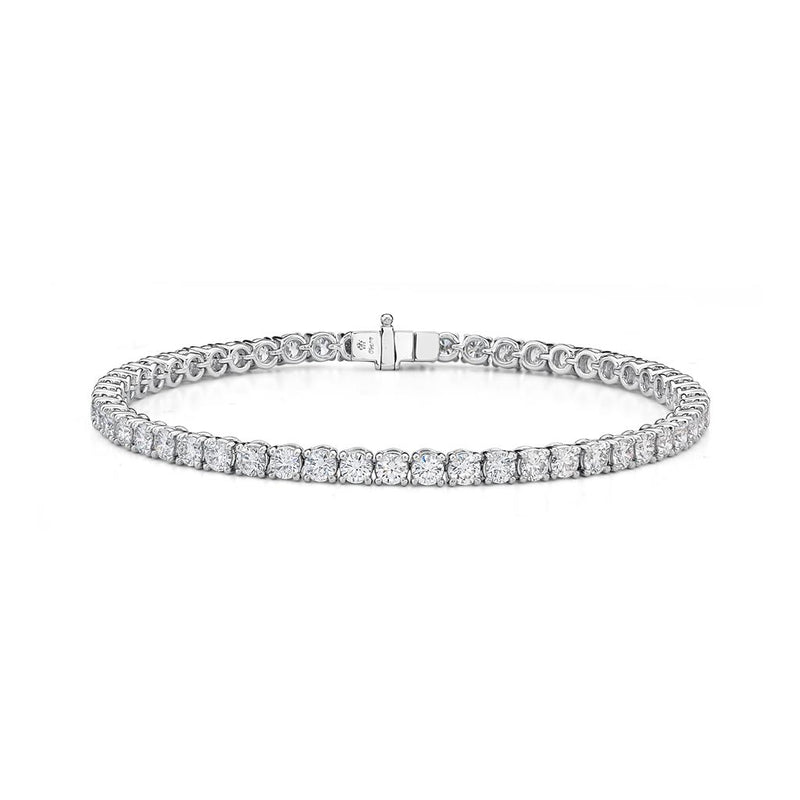 LaViano Fashion 18K White Gold Diamond Tennis Bracelet
