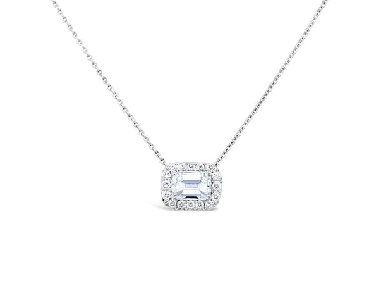 LaViano Bespoke 14K White Gold Diamond Necklace