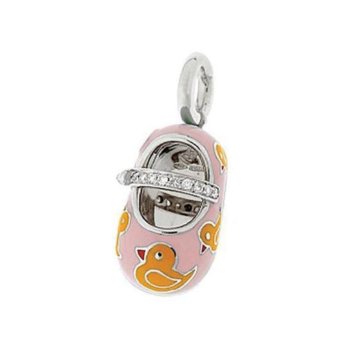 Aaron Basha - 18K White Gold Pink & Yellow Rubber Duckie 