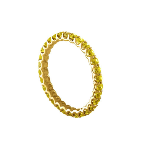 Azul - 14K Yellow Gold Yellow Sapphire Guard Ring | LaViano 