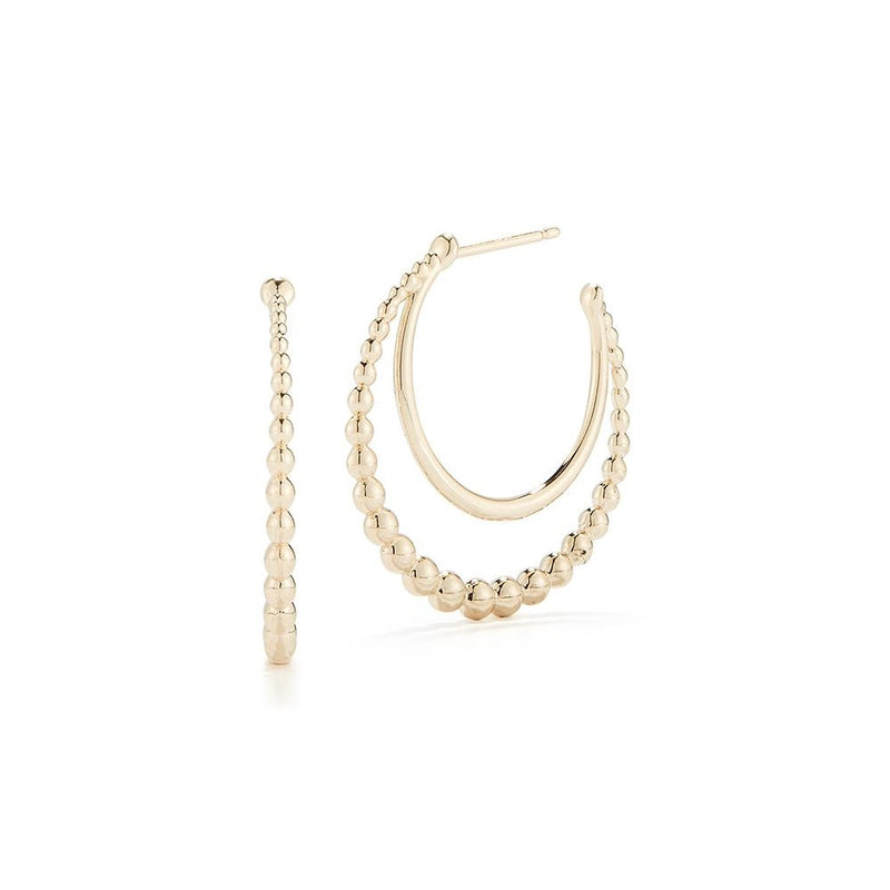 lavianojewelers - 14k Yellow Gold Electra Hoops | LaViano 