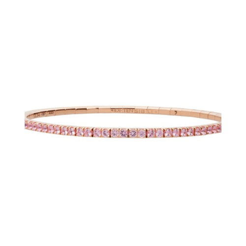 Extensible Bracelets - 18K Rose Gold Pink Sapphire Bracelet 
