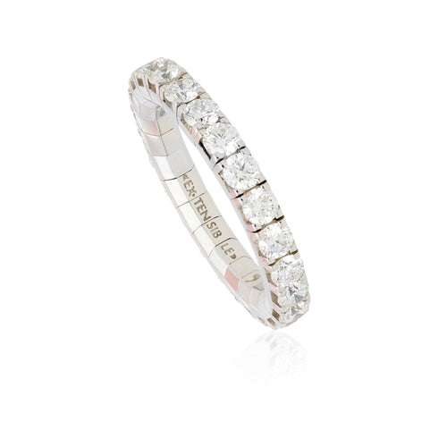 Extensible Rings - 18K White Gold Diamond Ring | LaViano 