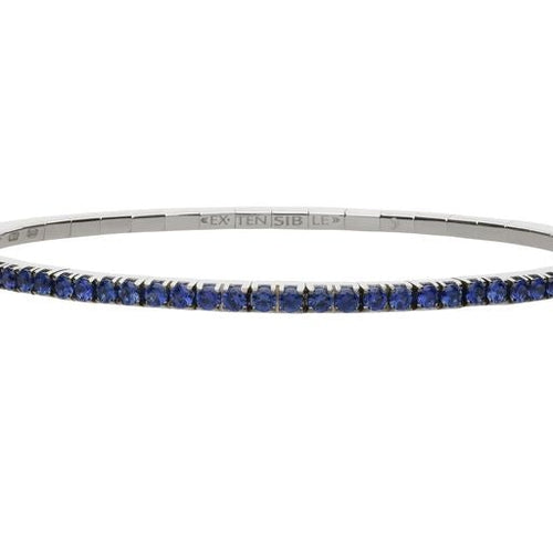 Extensible Bracelets - 18K White Gold Sapphire Bracelet | 