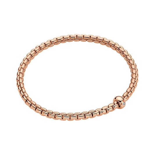 FOPE 18K Rose Gold Diamond Eka Bracelet