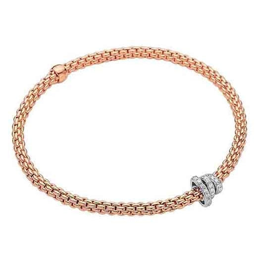 lavianojewelers - 18K Rose Gold Diamond Flex’It Bracelet | 