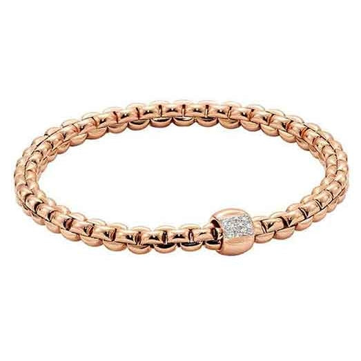 lavianojewelers - 18K Rose Gold Diamond Flex’It Bracelet | 