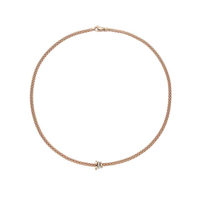 lavianojewelers - 18K Rose Gold Diamond Necklace | LaViano 