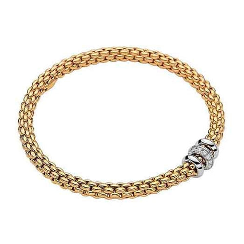 lavianojewelers - 18K Two-Tone Diamond Flex’It Bracelet | 