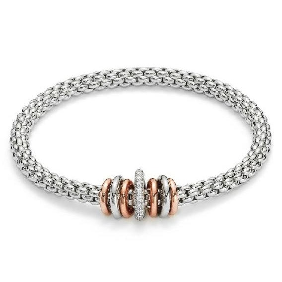 lavianojewelers - 18K Two Tone Diamond Flex’It Bracelet With