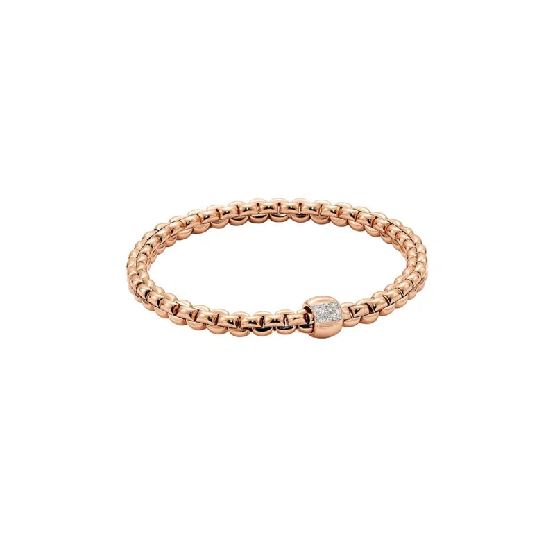 18Kt White Gold FOPE Flex-It Link Bracelet – Lasker Jewelers