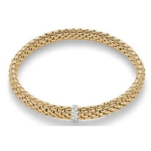 lavianojewelers - 18K Two Tone Gold Diamond Flex’It Bracelet