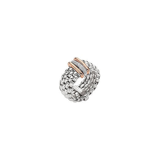 lavianojewelers - 18K White and Rose Gold Diamond Ring | 