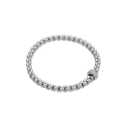 Fope Bracelets - 18K White Gold Bracelet with Diamonds #721B