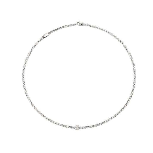 lavianojewelers - 18K White Gold Fope Necklace | LaViano 