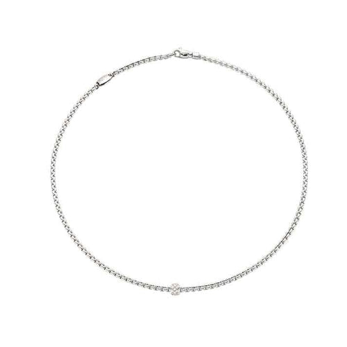 lavianojewelers - 18K White Gold Fope Necklace | LaViano 