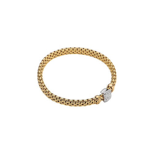 Fope Bracelets - 18K Yellow Gold Bracelet with Diamonds 