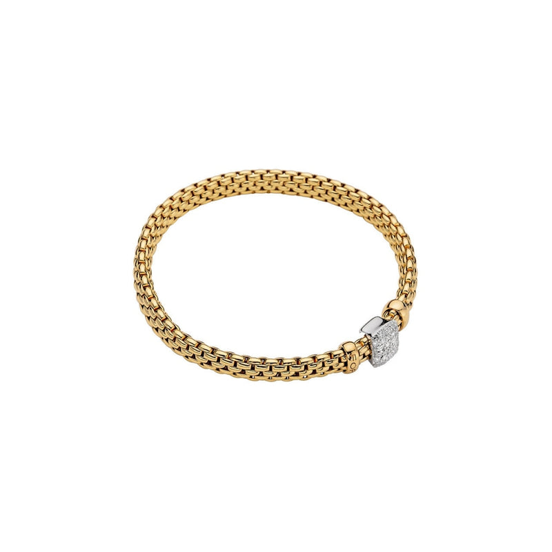 Fope Bracelets - 18K Yellow Gold Bracelet with Diamonds 