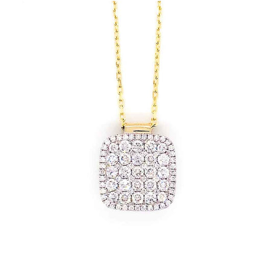 Frederic Sage - 14K Two Tone Diamond Necklace | LaViano 