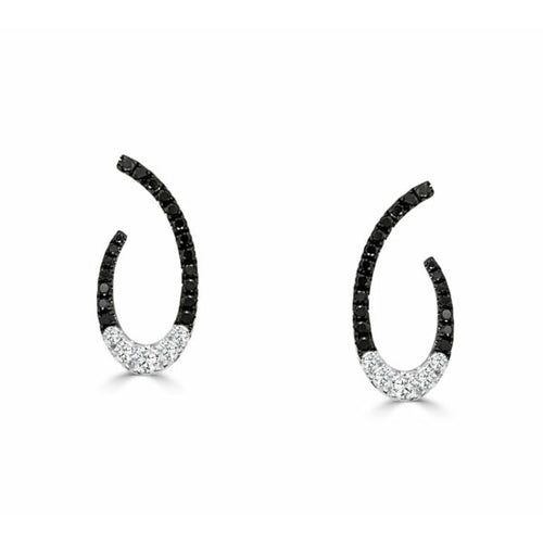 Frederic Sage Earrings - 14K White Gold Diamond Earrings |