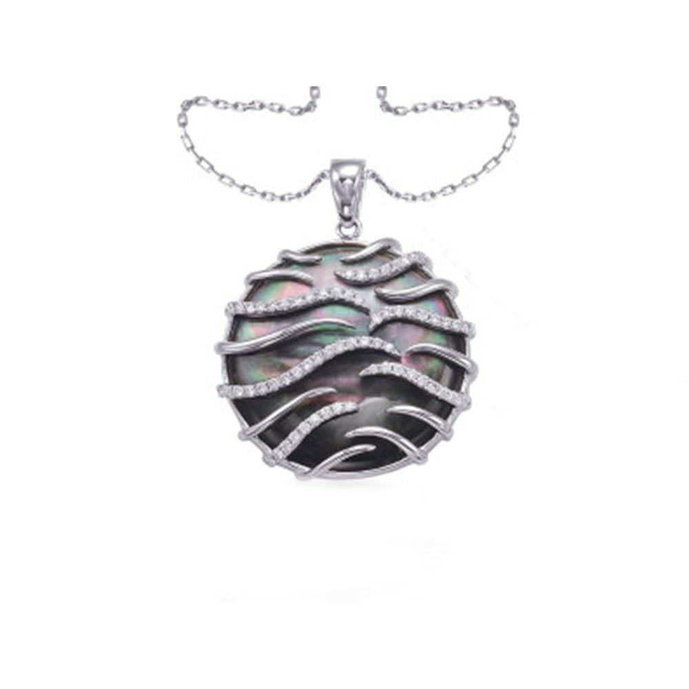 Frederic Sage - 14K White Gold Black Mother of Pearl & 