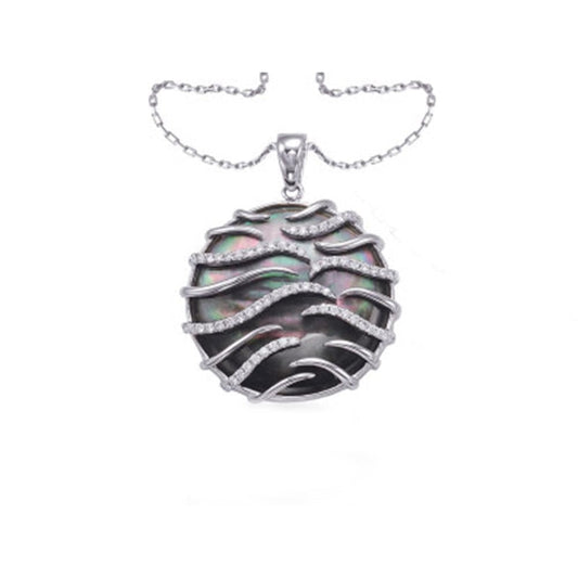 Frederic Sage - 14K White Gold Black Mother of Pearl & 