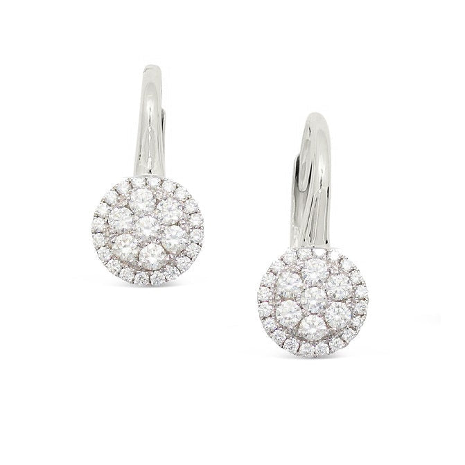 Frederic Sage - 14K White Gold Diamond Earrings | LaViano 