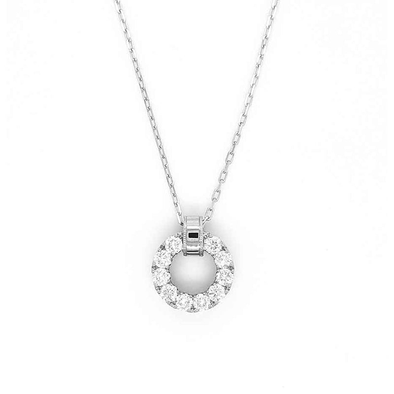 Frederic Sage - 14K White Gold Diamond Necklace | LaViano 